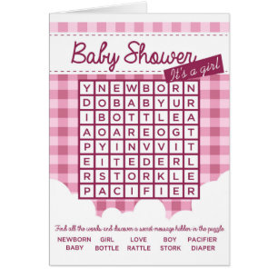 Puzzle mit Babydusche