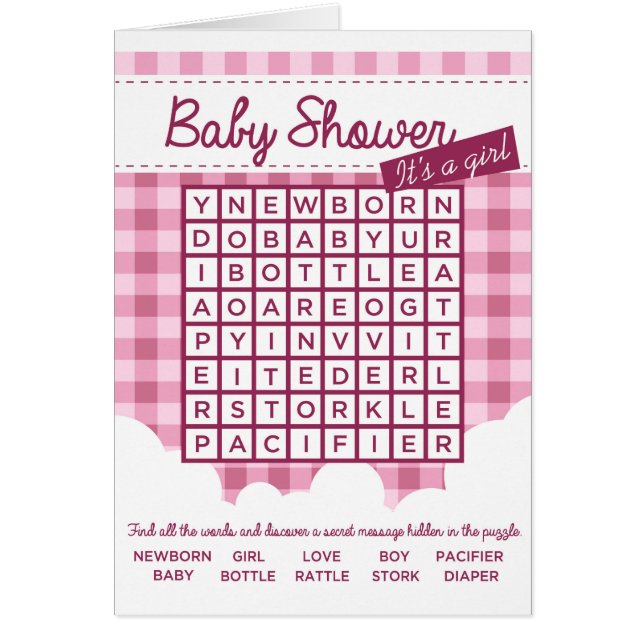 Puzzle mit Babydusche (Vorne)