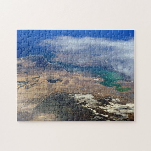 Puzzle mit blauem und türkisfarbenem Wasser (Horizontal)