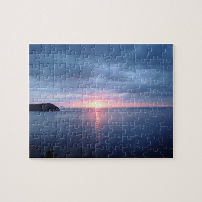 Puzzle mit Blick auf den Ozean: Geschenk für die S (Horizontal)