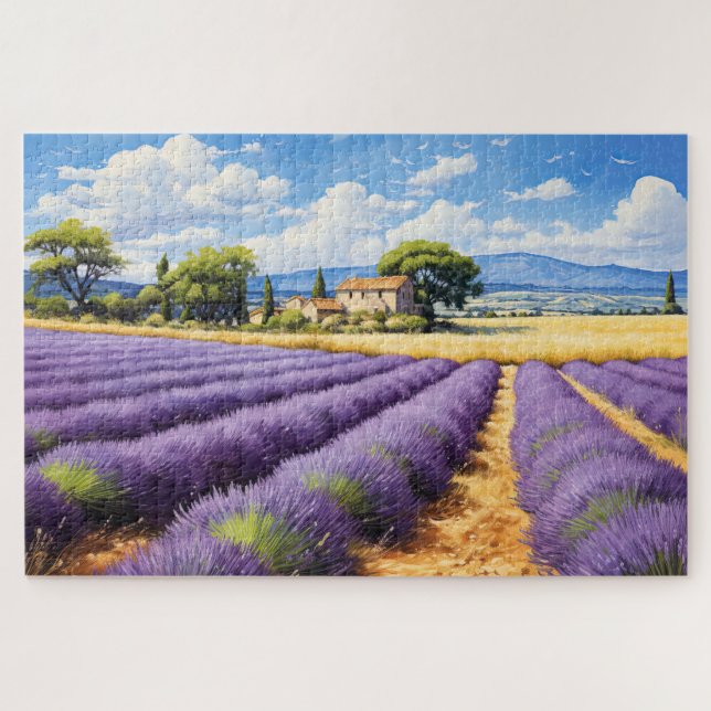 Puzzle mit charmantem Lavendel Provence Frankreich (Horizontal)