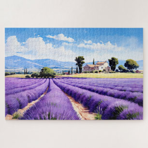 Puzzle mit charmantem Lavendel Provence Frankreich