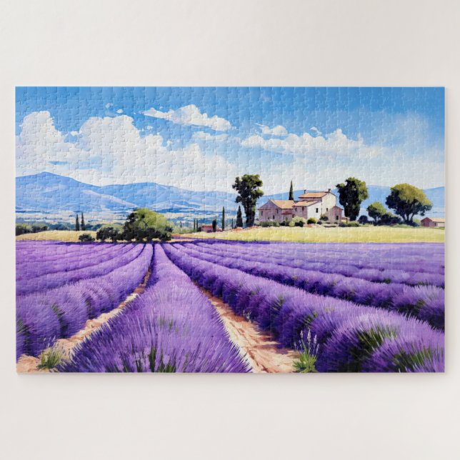 Puzzle mit charmantem Lavendel Provence Frankreich (Horizontal)