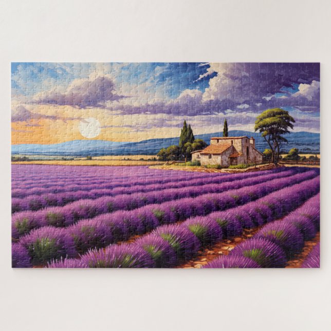 Puzzle mit charmantem Lavendel Provence Frankreich (Horizontal)