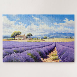 Puzzle mit charmantem Lavendel Provence Frankreich