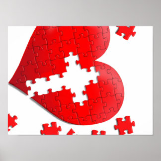 Puzzle mit christlicher Liebe Poster