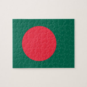 Puzzle mit der Flagge Bangladeschs