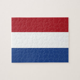 Puzzle mit der Flagge der Niederlande