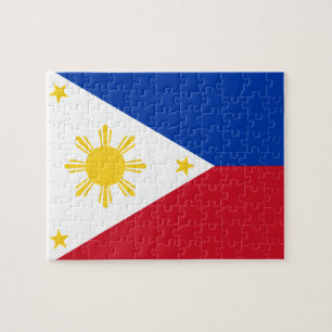 Puzzle mit der Flagge der Philippinen