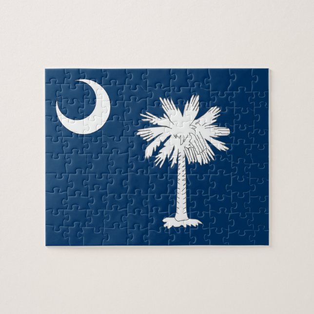Puzzle mit der Flagge des South Carolina-Staat (Horizontal)