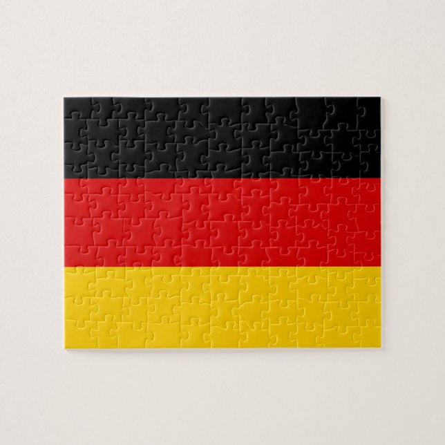 Puzzle mit der Flagge Deutschlands (Horizontal)