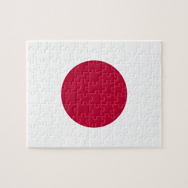 Puzzle mit der Flagge Japans (Horizontal)