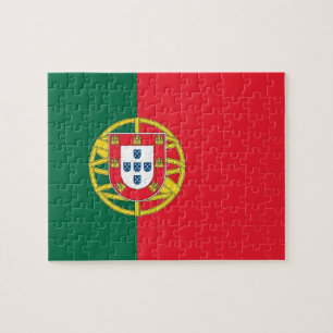 Puzzle mit der Flagge Portugals