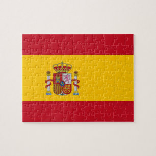 Puzzle mit der Flagge Spaniens