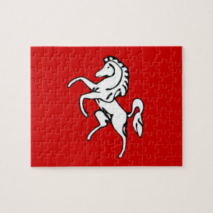 Puzzle mit der Flagge von Kent, England