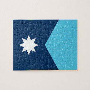 Puzzle mit der Flagge von Minnesota, USA