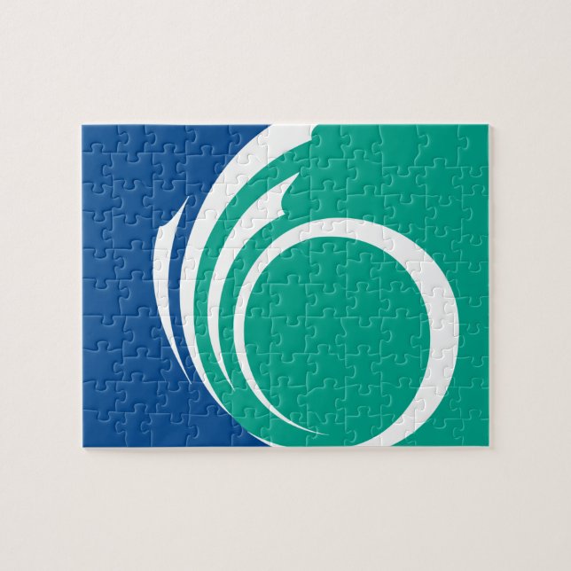 Puzzle mit der Flagge von Ottawa, Kanada (Horizontal)