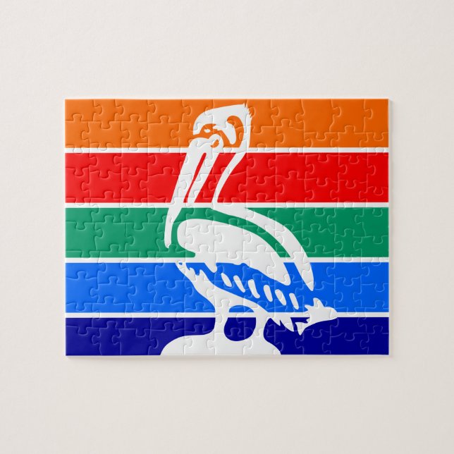 Puzzle mit der Flagge von St. Petersburg (Horizontal)