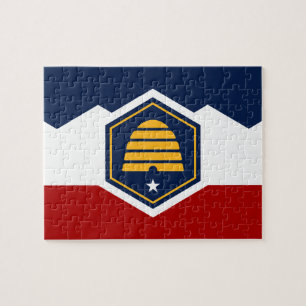 Puzzle mit der Flagge von Utah, USA