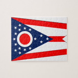 Puzzle mit Flagge des Ohio-Staat