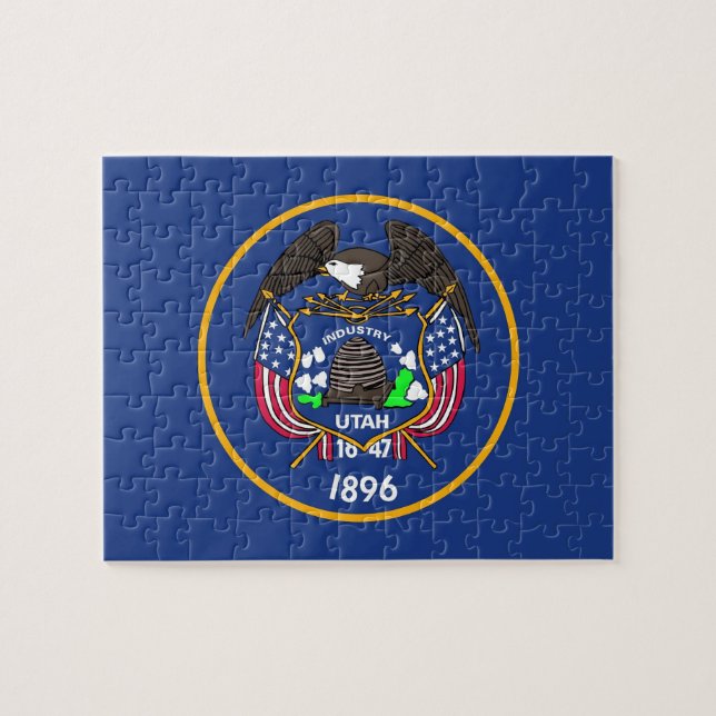 Puzzle mit Flagge des Utah-Staat (Horizontal)