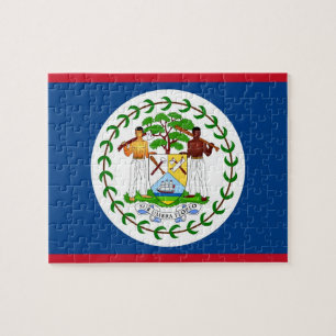 Puzzle mit Flagge von Belize