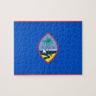 Puzzle mit Flagge von Guam