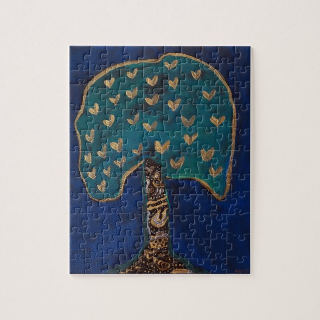 Puzzle mit Golden Hearts (Vertikal)