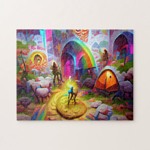 Puzzle mit kreativen Mustern