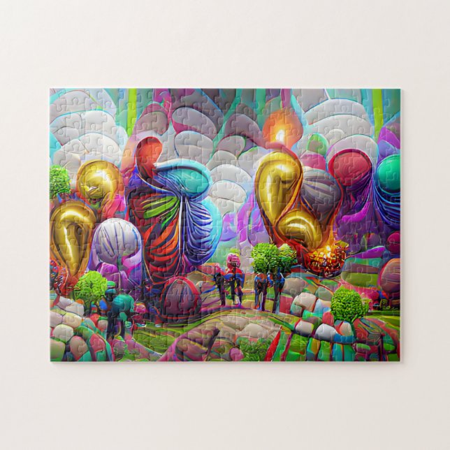 Puzzle mit kreativen Mustern (Horizontal)