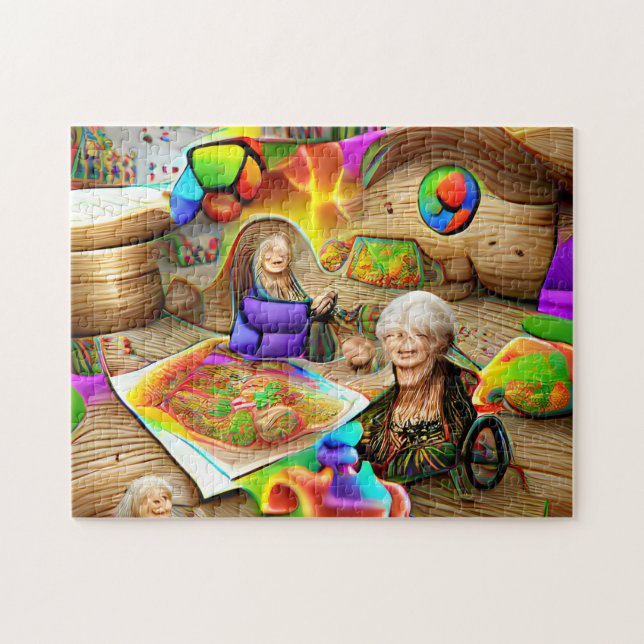 Puzzle mit kreativen Mustern (Horizontal)