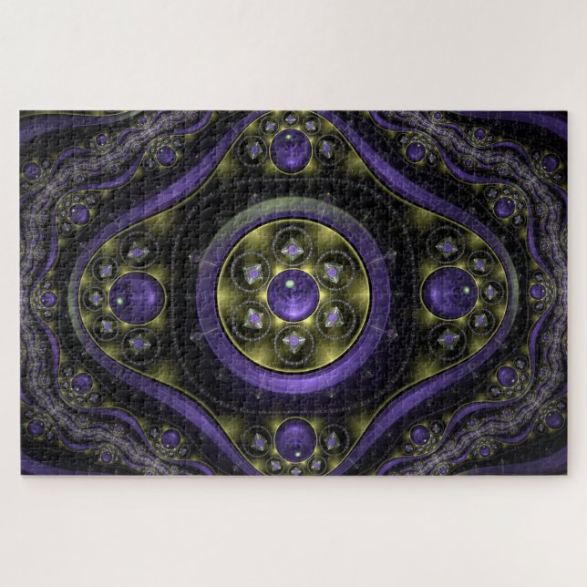 Puzzle mit lila Sphären (Horizontal)