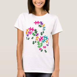 Puzzle mit mehreren Farben T-Shirt