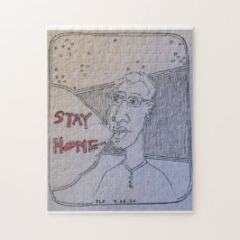 Puzzle mit Original-Kunst und Nachricht von Tony C