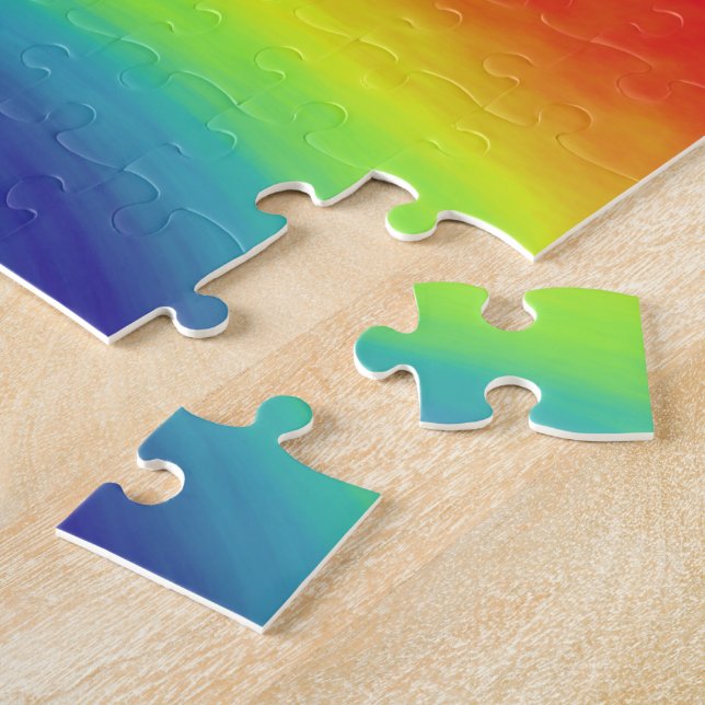 Puzzle mit Regenbogenwellen (Seite)