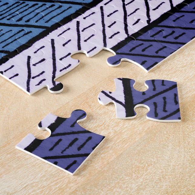 Puzzle mit schematisch formatierter Stadtgrafik (Seite)