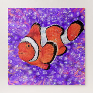 Puzzle mit schönen Farben Clownfish