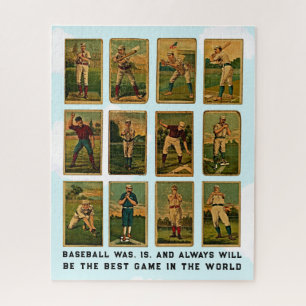 Puzzle mit Vintagen Baseballkarten