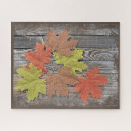 Puzzle mit zerstreuten Blätter