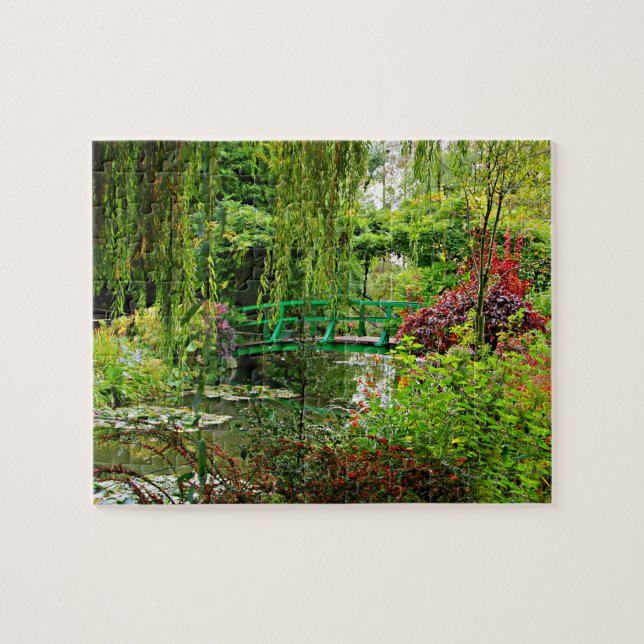 Puzzle, Monets Gartenbrücke über Lilienteich Puzzle (Horizontal)