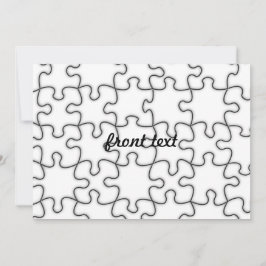 Puzzle-Muster (Bild hinzufügen) Einladung