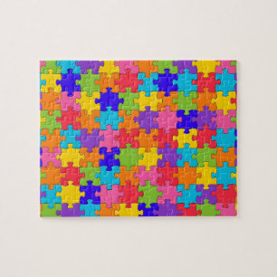 Puzzle Muster Jigsaw - Multicolor Stücke