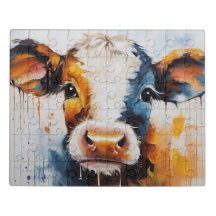 Puzzle niedliche Kuh