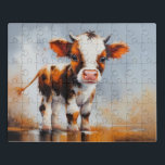 Puzzle niedliche Kuh<br><div class="desc">Niedliches Kuhbaby-Puzzle</div>