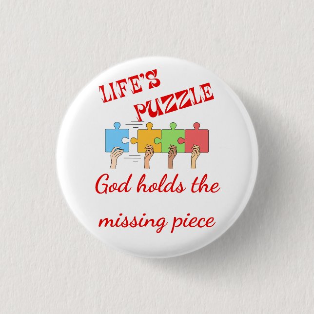 Puzzle of Faith Button (Vorderseite)