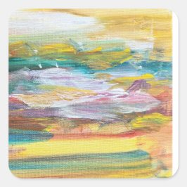 Puzzle or Rätsel Quadratischer Aufkleber