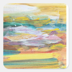 Puzzle or Rätsel Quadratischer Aufkleber