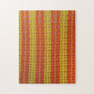 Puzzle - Orange Muscheln in Crochet