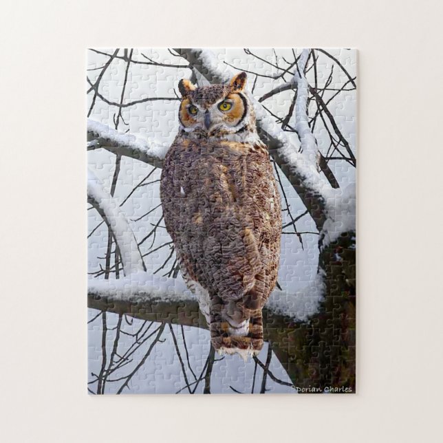 Puzzle "Owl in Winter" (Vertikal)