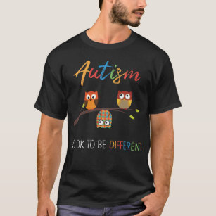 Puzzle Owl Niedlich Autismus Bewusstsein Autistisc T-Shirt